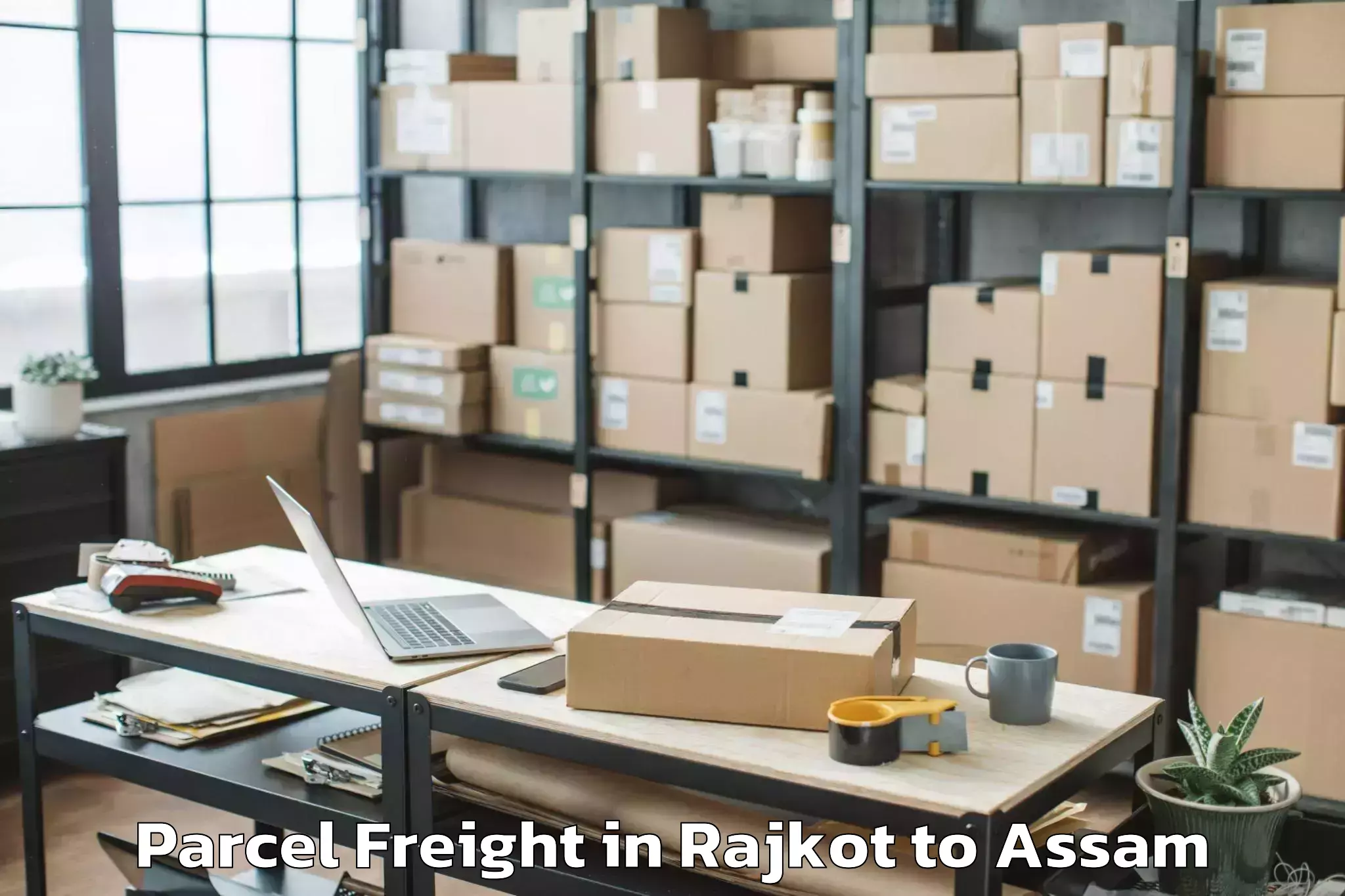 Easy Rajkot to Goalpara Parcel Freight Booking